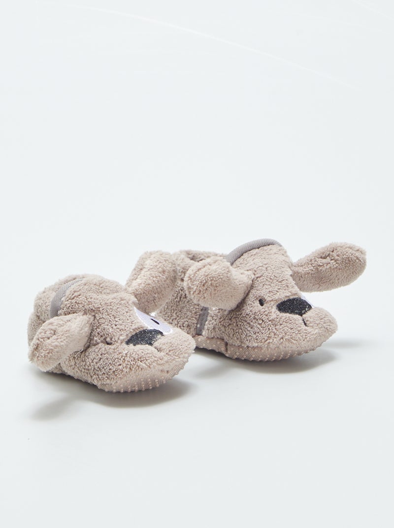 Fleece sloffen BRUIN - Kiabi