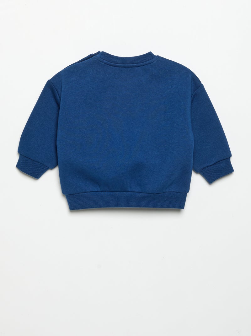 Fleece sweater Blauw - Kiabi
