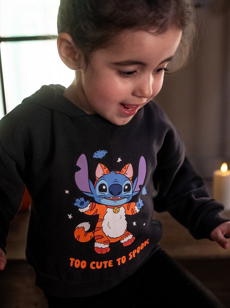 Fleece sweater 'Halloween' 'Disney' 'Stitch' Donkergrijs / Antraciet - Kiabi