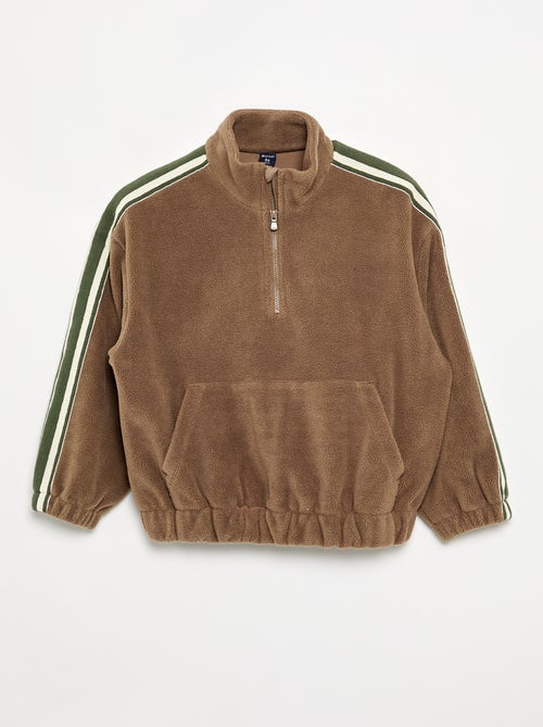 Fleece sweater met coltrucker - Kiabi