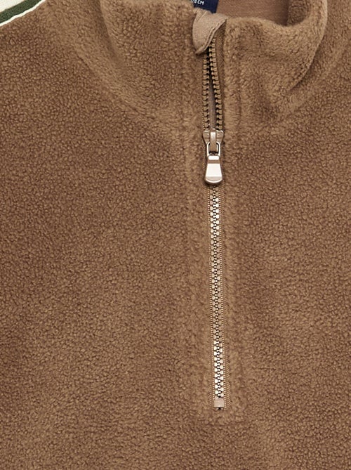 Fleece sweater met coltrucker - Kiabi