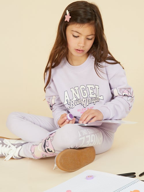 Fleece sweater 'Stitch' - Kiabi
