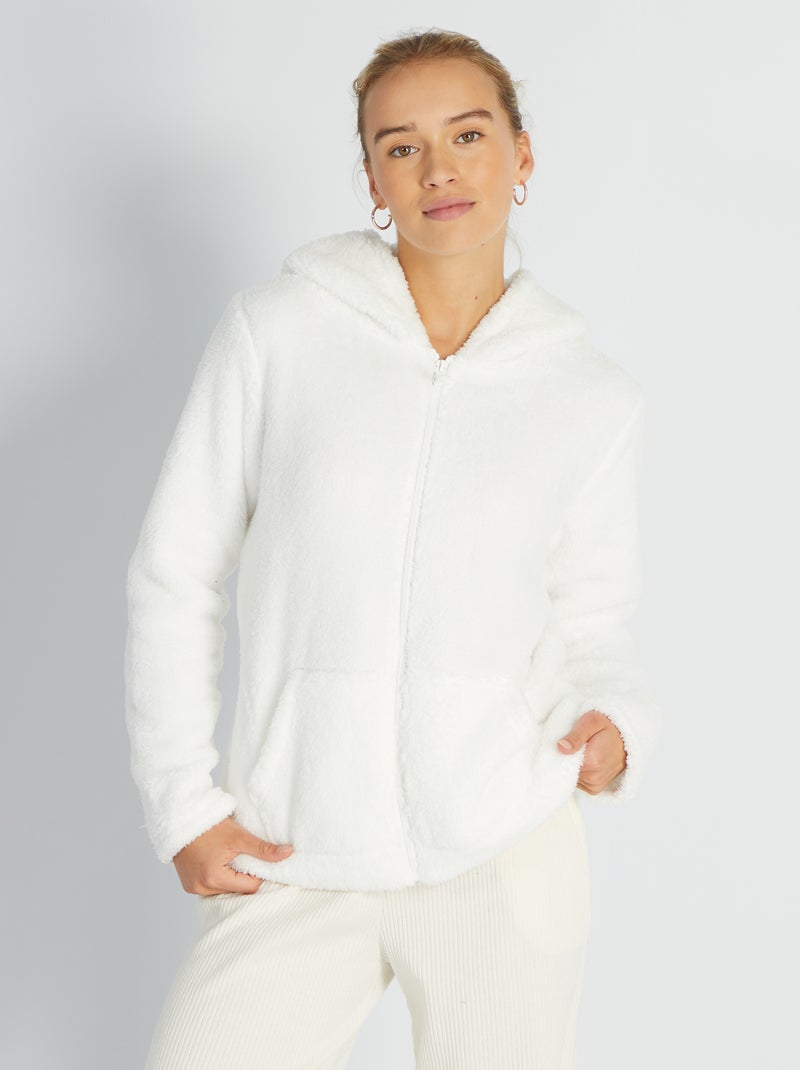 Fleece sweater WIT - Kiabi
