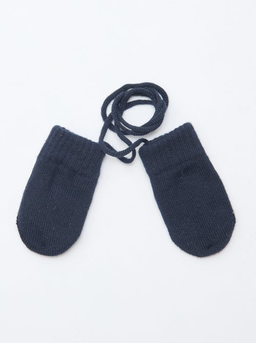 Fleece wanten van tricot - Kiabi