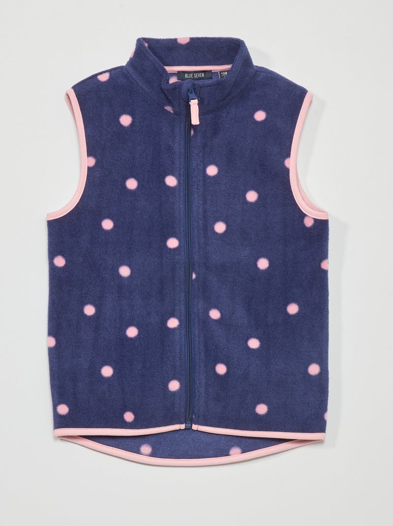 Fleecejasje zonder mouwen BLAUW - Kiabi