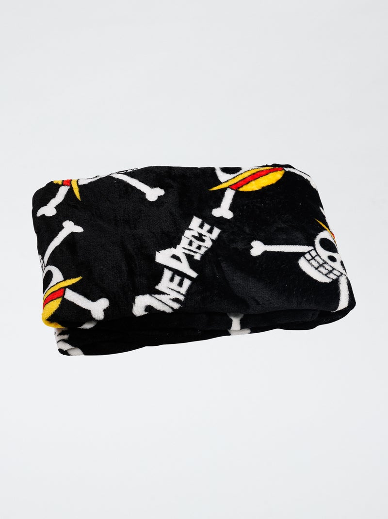 Fleeceplaid 'One Piece' Zwart - Kiabi