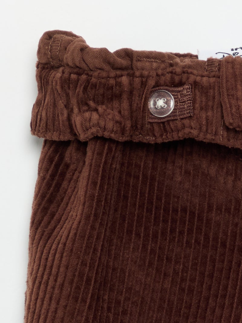 Fluwelen broek 'Disney' Bruin - Kiabi