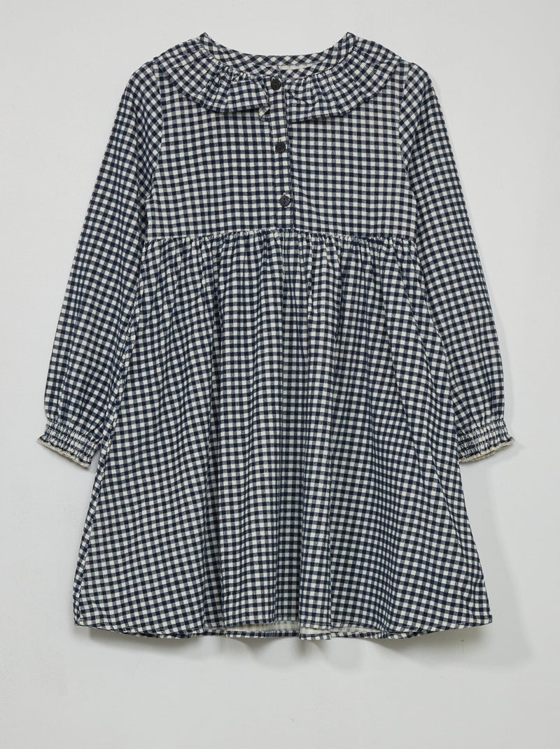 Fluwelen wijd uitlopende jurk, lang, lange mouwen zwart La Redoute Collections | La Redoute