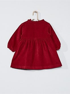 Fluwelen jurkje 'Ecodesign' - Kiabi