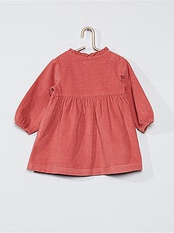 Fluwelen jurkje 'Ecodesign' - Kiabi