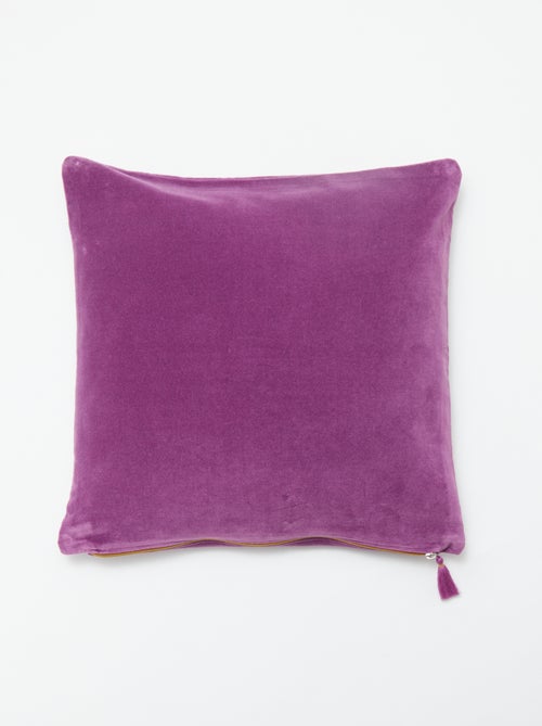 Fluwelen kussenhoes (45 x 45 cm) - Kiabi