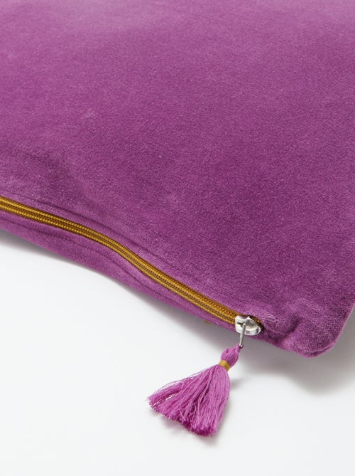 Fluwelen kussenhoes (45 x 45 cm) - Kiabi