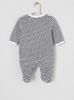 Fluwelen pyjama 'Ecodesign' - Kiabi