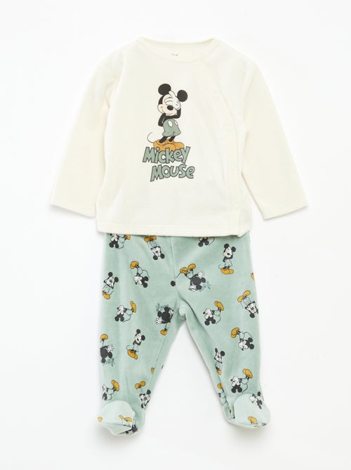 Fluwelen pyjama met top + broek 'Disney' - 2-delig - Kiabi