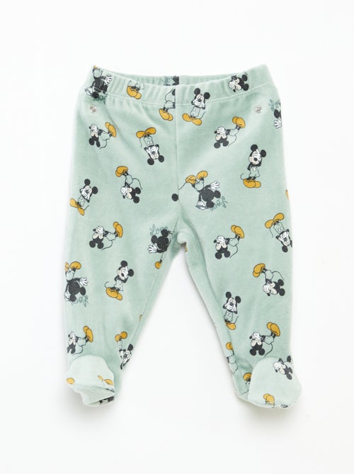 Fluwelen pyjama met top + broek 'Disney' - 2-delig - Kiabi