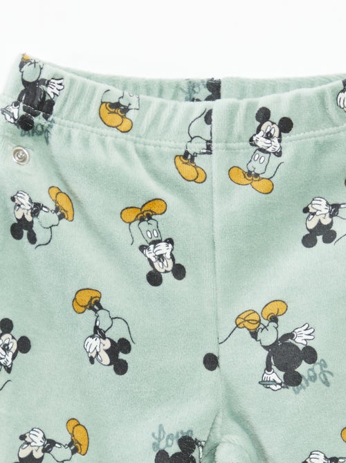 Fluwelen pyjama met top + broek 'Disney' - 2-delig - Kiabi