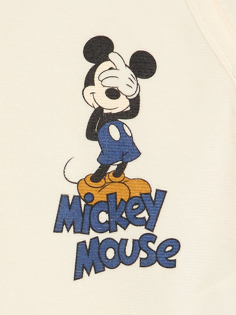 Fluwelen pyjamaset 'Mickey Mouse' - 2-delig Blauw - Kiabi