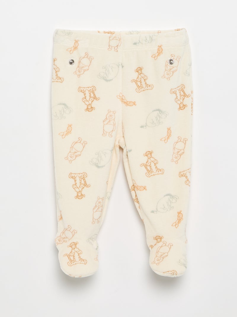 Fluwelen pyjamaset 'Mickey Mouse' - 2-delig Bruin - Kiabi