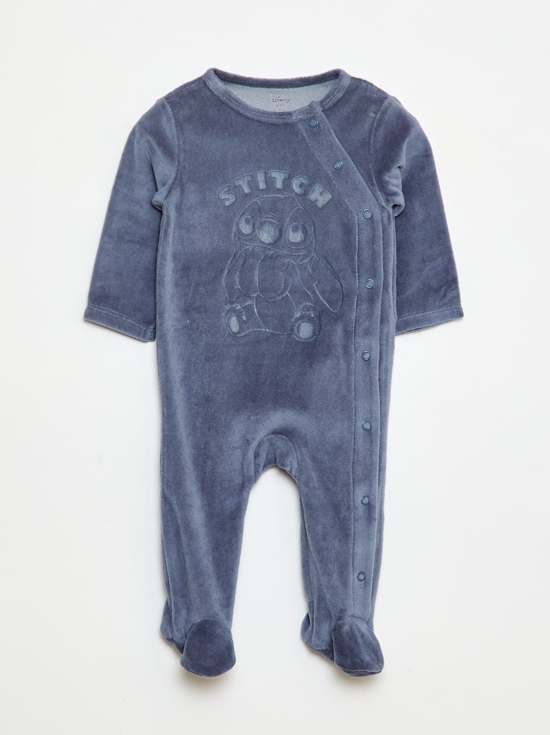 Fluwelen slaappakje 'Stitch' 'Disney' Blauw - Kiabi