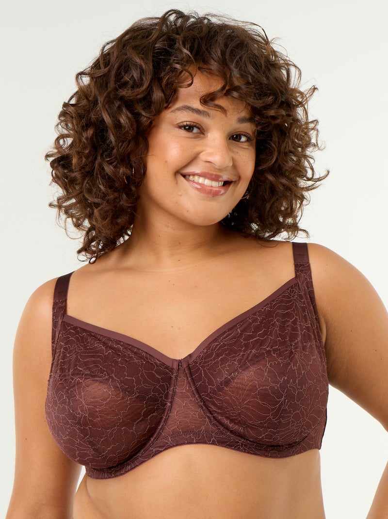 Full-cup beha van kant Bruin - Kiabi
