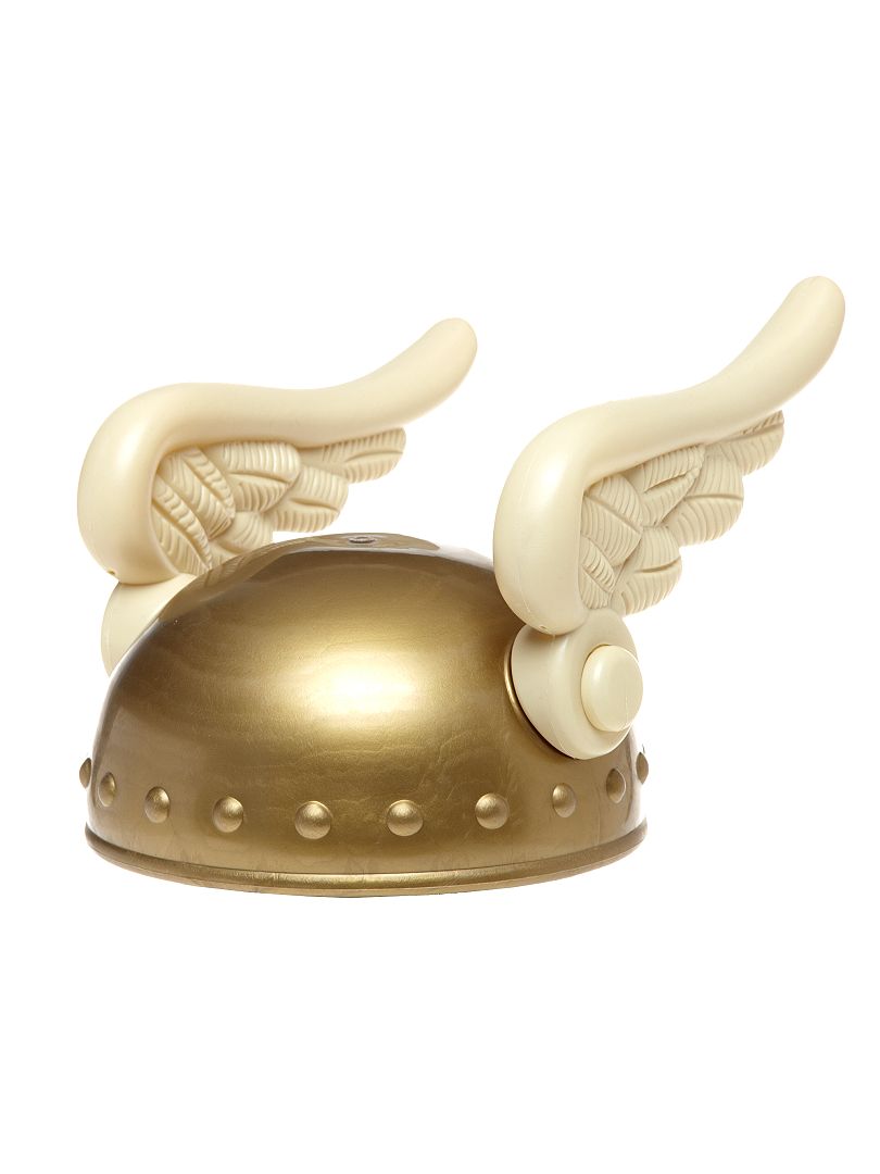 Gallische helm voor volwassenen goudkleur - Kiabi