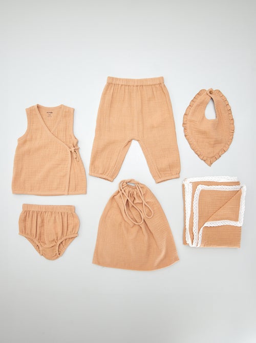 Geboorteset 'Welcome Baby' - 5 stuks - Kiabi