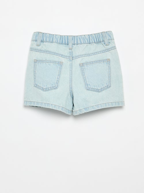 Geborduurd denim short - Kiabi