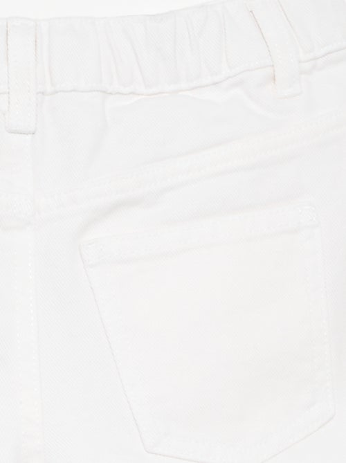 Geborduurd denim short - Kiabi