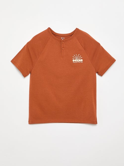 Geborduurd T-shirt met korte mouwen - Kiabi