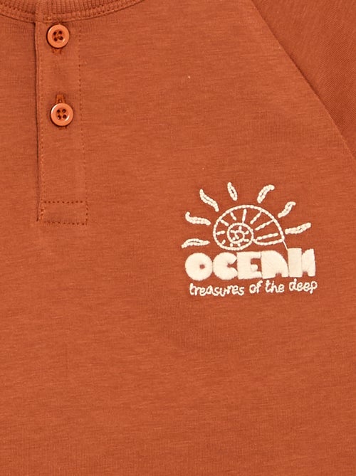 Geborduurd T-shirt met korte mouwen - Kiabi