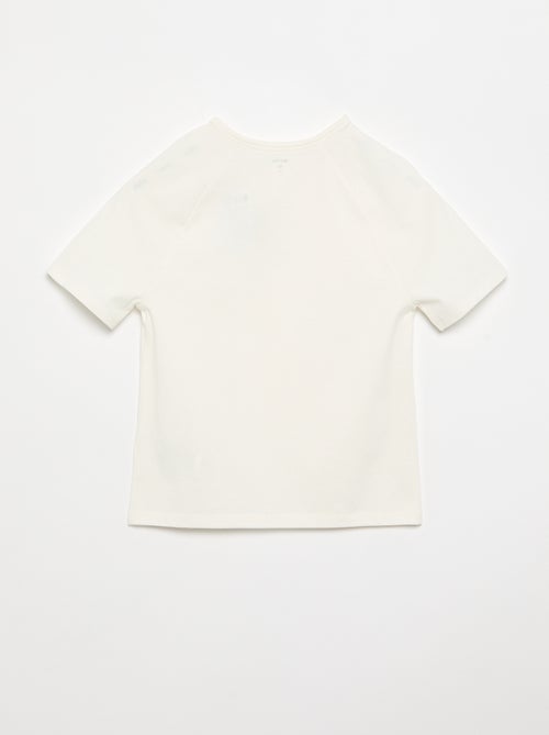 Geborduurd T-shirt met korte mouwen - Kiabi
