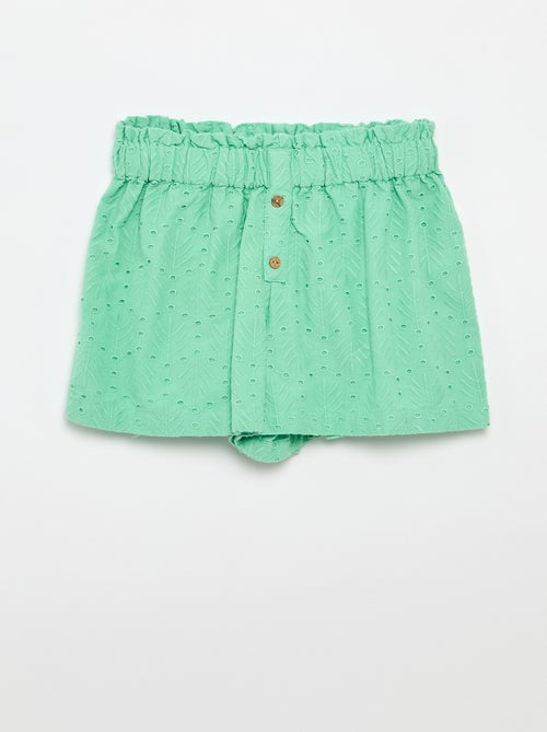 Geborduurde 2-delige set - short en blouse - Kiabi