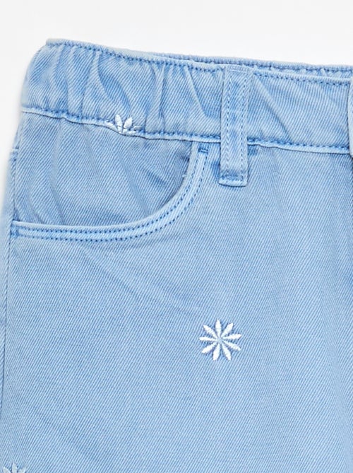 Geborduurde denim broek - Kiabi