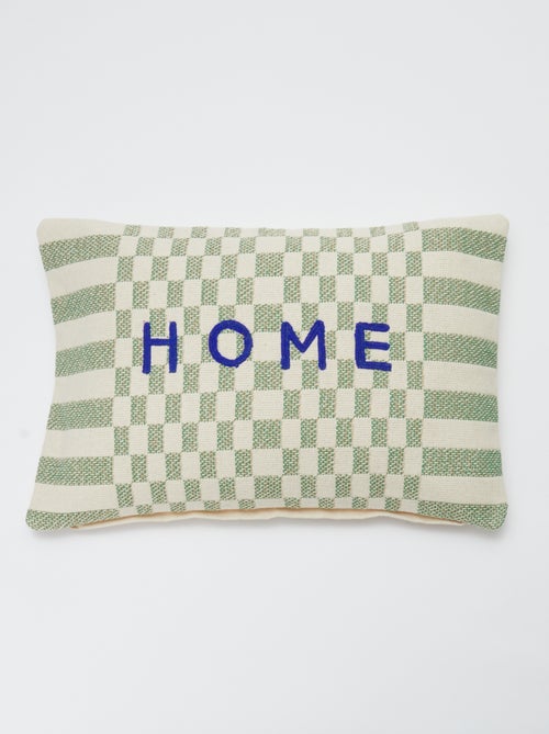 Geborduurde kussenhoes - Kiabi Home - Kiabi