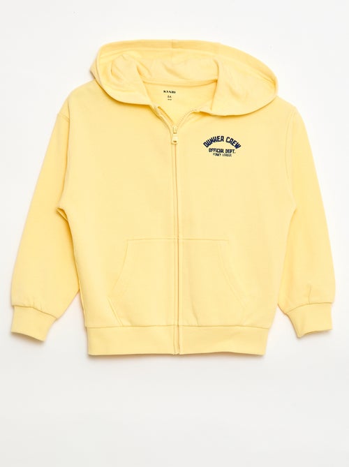 Geborduurde loose fit sweater met capuchon - Kiabi