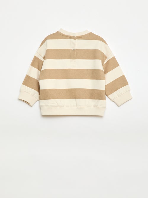 Geborduurde sweater van fleece - Kiabi
