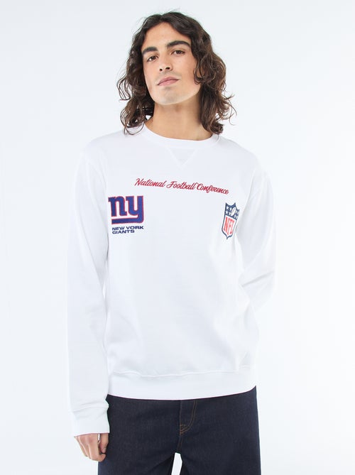 Geborduurde sweater van molton 'NFL' - Kiabi