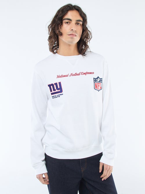 Geborduurde sweater van molton 'NFL' - Kiabi