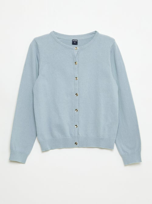 Gebreid effen vestje - Kiabi