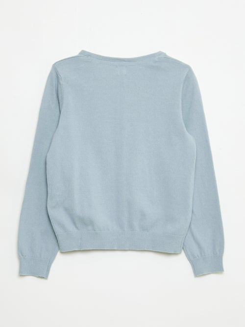 Gebreid effen vestje - Kiabi