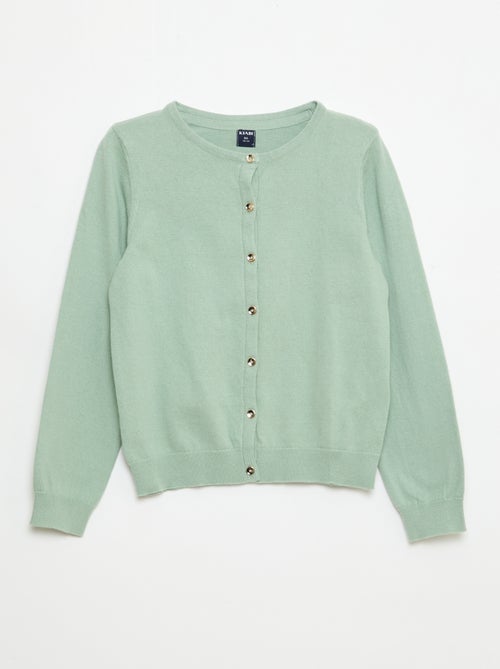 Gebreid effen vestje - Kiabi