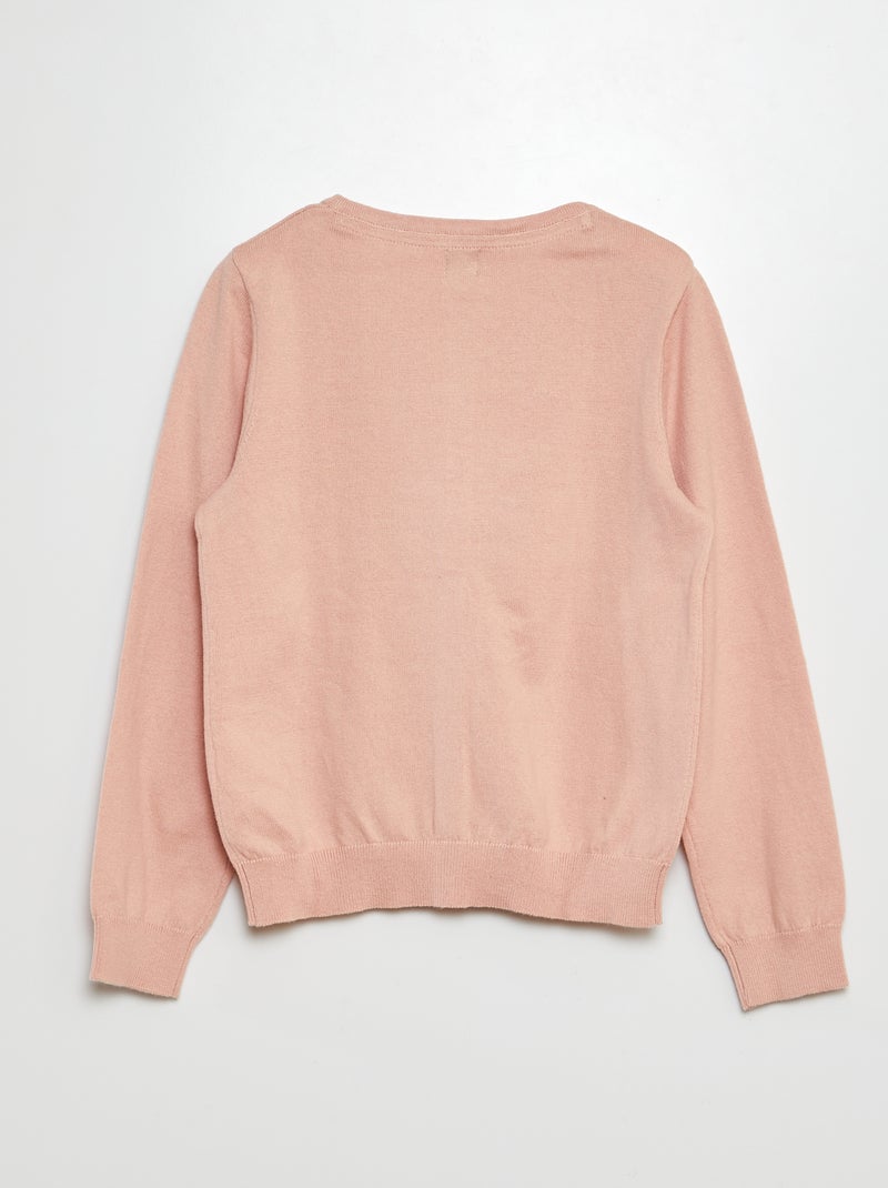 Gebreid effen vestje ROSE - Kiabi