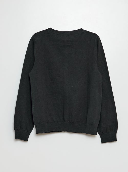 Gebreid effen vestje - Kiabi