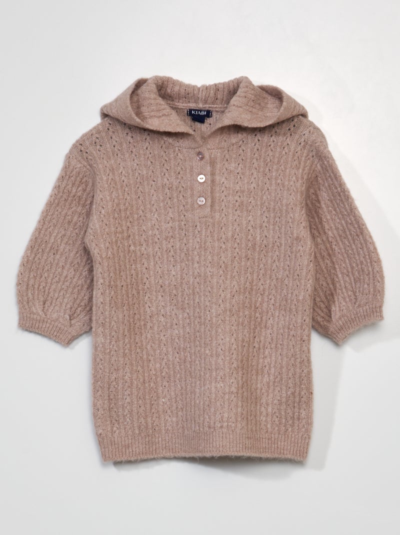 TRENDYOL Dames Jacquard Knitwear Sweater, Brick, M, brick, M