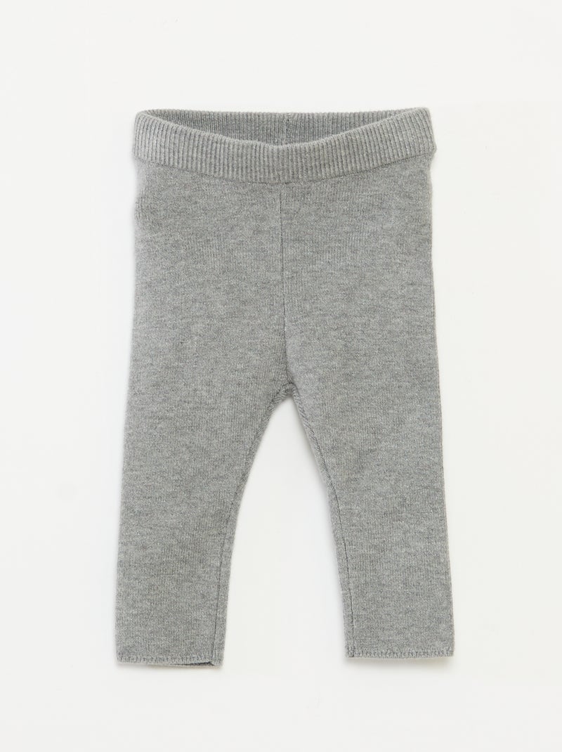 Gebreid setje met trui + legging Grijs - Kiabi