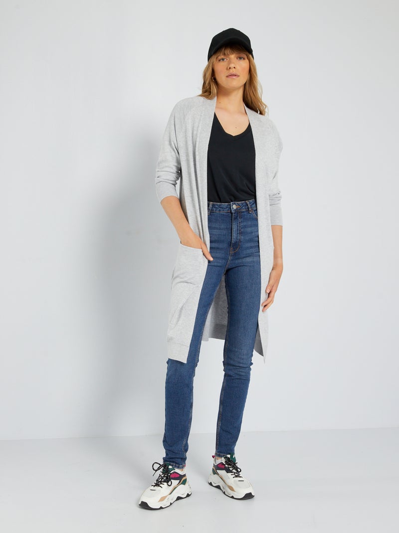 Gebreid vest GRIJS - Kiabi