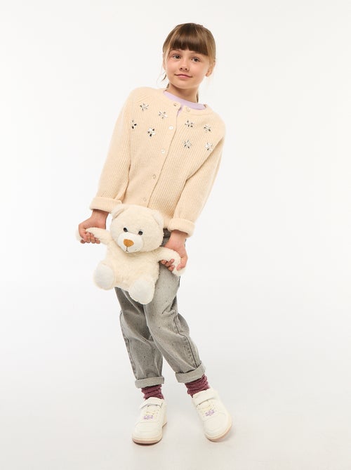 Gebreid vestje met kralendetails - Kiabi