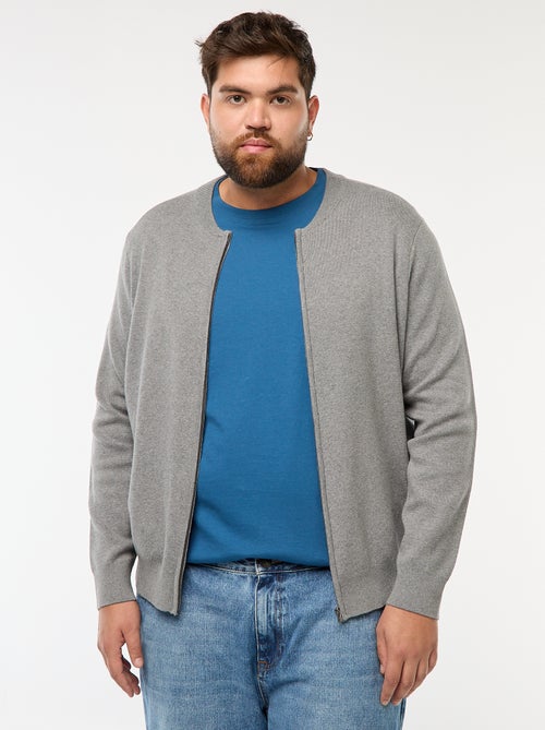 Gebreid vestje met ritssluiting - Kiabi