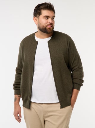 Gebreid vestje met ritssluiting