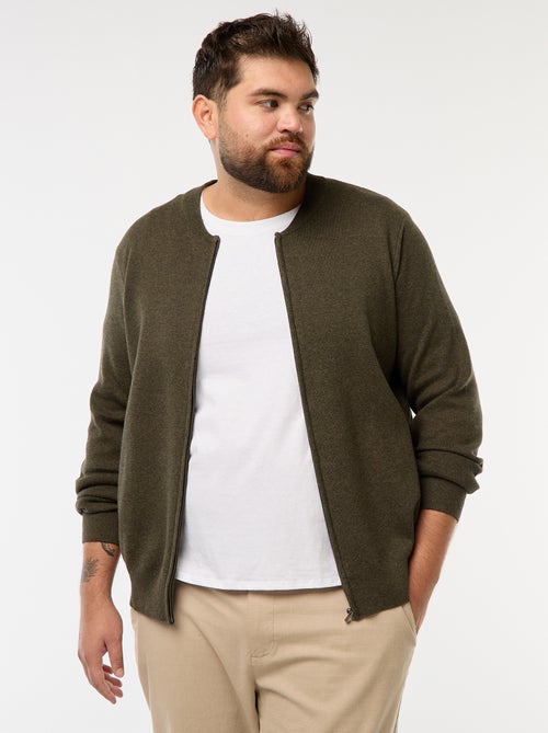 Gebreid vestje met ritssluiting - Kiabi